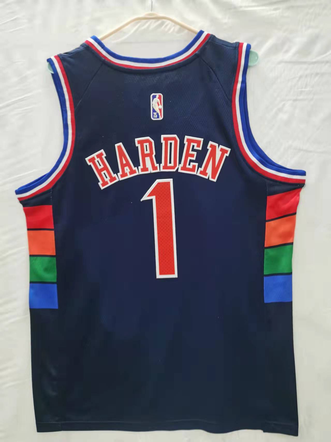 Men Philadelphia 76ers #1 Harden blue City Edition Game 2022 NBA Nike Jerseys->philadelphia 76ers->NBA Jersey